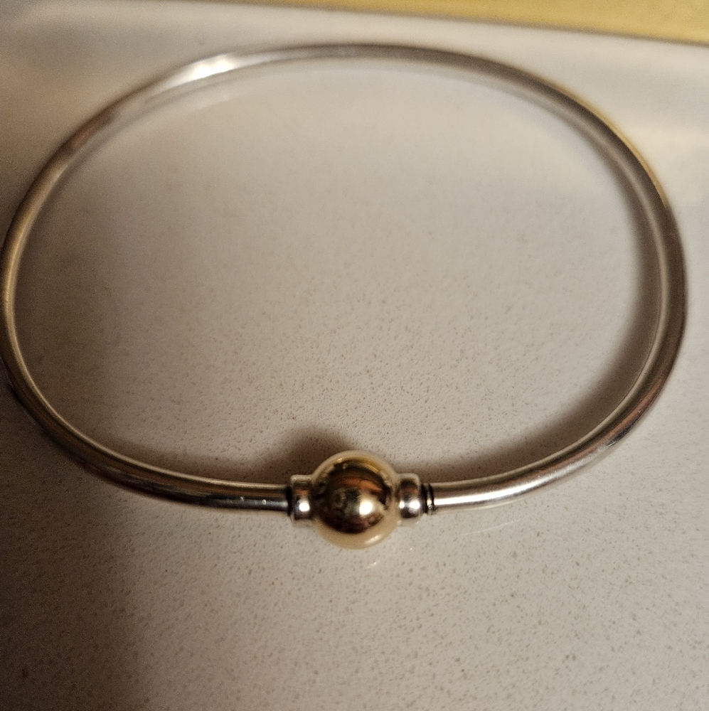 Eden Silver Bangle Bracelet